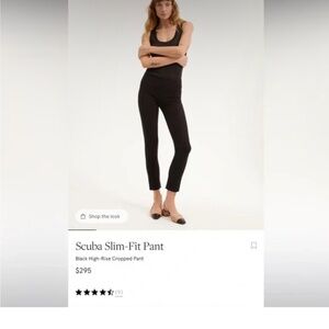 Veronica Beard Black Zip Back Scuba Pant Size 0